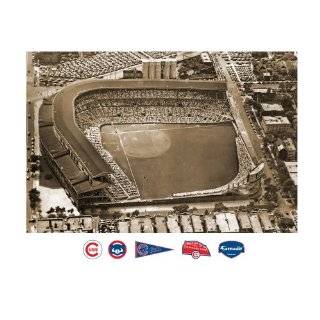   Cubs Wrigley Field Aerial Mural Wall Graphic: Sports & Outdoors