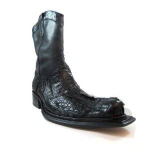  Mens dress Croc/Ostrich Leg 44150 Black/White: Shoes