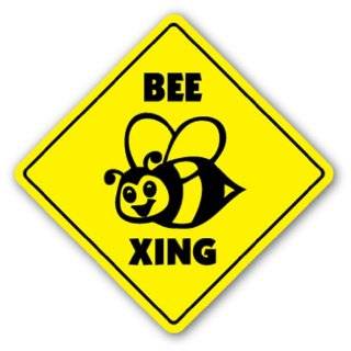  Bee Crossing 12 X 12 Aluminum Sign: Patio, Lawn & Garden