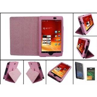iShoppingdeals   Pink PU Leather Case Cover Folio With Built In Stand 