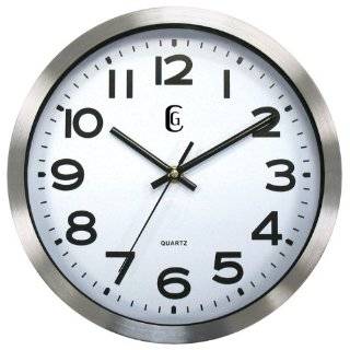  Chaney 75166 World Design Wall Clock   Silver: Home 