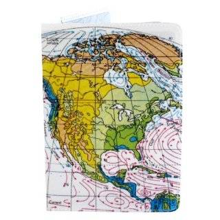 Time Zone Map Travel Passport Holder: Clothing