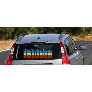 Koolertron Sound music Activated Car Stickers Equalizer Glow Blue 
