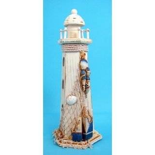  Puzzled Brown Wooden Lighthouse Decor: Home & Kitchen