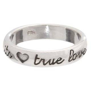  Cursive True Love Waits Ring: Jewelry