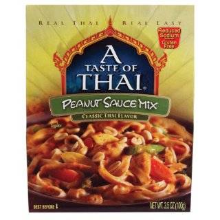 Taste of Thai Peanut Sauce Mix, 3.5 Ounce Packets (Pack of 12)