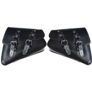 LaRosa Harley Sportster Black Leather Left & Right Saddle Bag Set