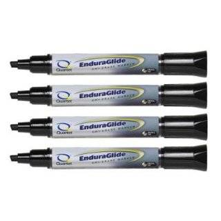   Dry Erase Markers for Whiteboards, Chisel Tip, 4 Pack, Black