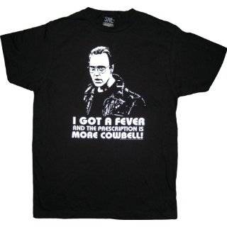SNL Saturday Night Live Christopher Walken More Cowbell Black T Shirt