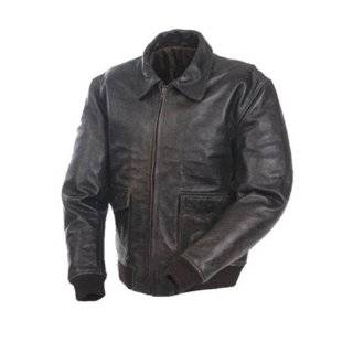 Mossi A 2 Bomber Mens Premium Leather Jacket (Size 44, Dark Brown)