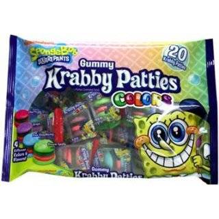 Spongebob Gummy Krabby Patties Candy Colors, 20 Krabby Patties