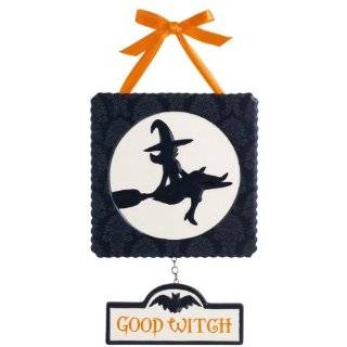 Grasslands Road Pretty Wicked Good Witch Bad Witch Plaque