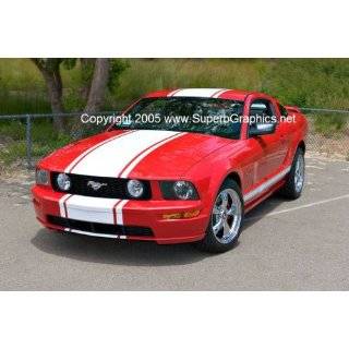 2010   2012 Ford Mustang Faded Rear Quarter Stripes 