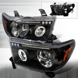   Projector Headlights /w Halo/Angel Eyes ~ pair set (Black) Automotive