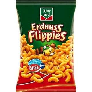 Funny Frisch Erdnuss Flippies (Peanut Flavored Puffs)  150g (pack of 