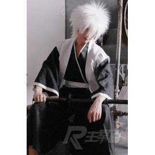    Spiky White Short Length Anime Cosplay Wig Costume: Toys & Games