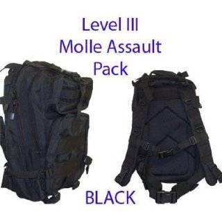 Level III Lv3 Molle Assault Pack Backpack  BLACK