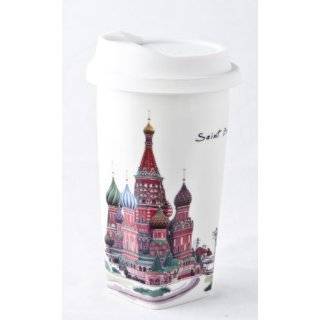  Paris Eiffel Tower Reusable Ceramic Coffee / Travel Mug 