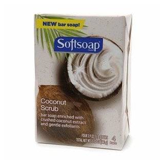  Softsoap, Coconut Scrub, 4 Ct Bars (Pack of 3) Beauty