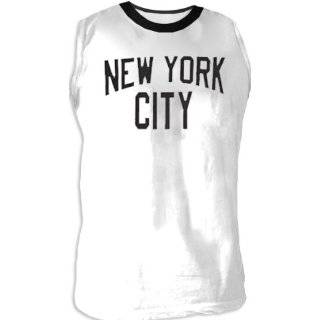   NYC New York City Walls and Bridges Pose Cut Off White T shirt Tee