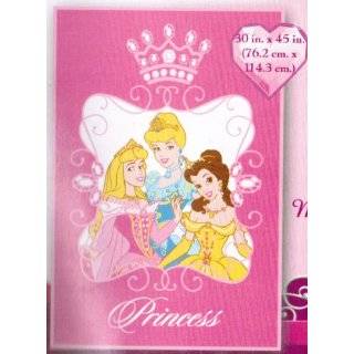 Disney Princess Plush Toddler Blanket Pink for Girls