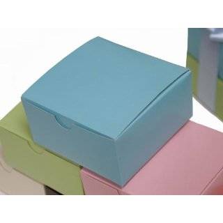  100 4x4x2 Cake Wedding Favors Boxes with Tuck Top