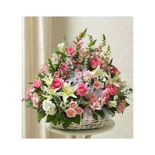 Funeral Flowers by 1800Flowers   Bright Flower Sympathy Basket