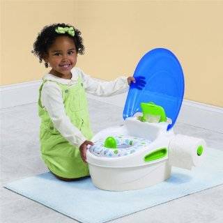 Summer Infant Step By Step Potty Trainer and Step Stool, Blue/ Green