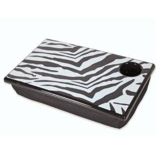 Lap Desk Portable Tray w/ Cup Holder Zebra Safari Stripe   Room It Up 