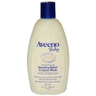 Aveeno Baby Soothing Relief Creamy Wash, Fragrance Free, 8 Ounce 