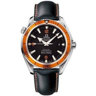   Planet Ocean Automatic Chronometer Orange Bezel Watch: Omega: Watches