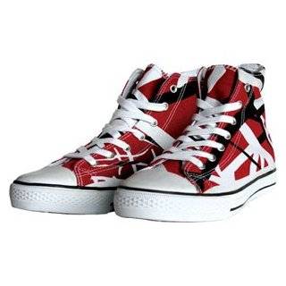   EVH Red/Black/White Combo HIGH Top Sneaker Tennis Shoes EV027 Shoes