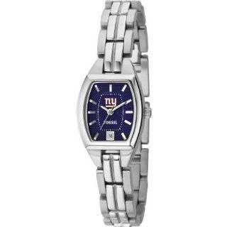  Fossil Mens NFL1106 NFL New York Giants Round Dial Watch 