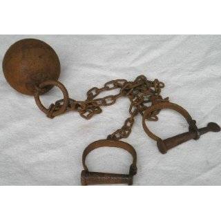  Alcatraz Prison Cast Iron Ball + Chains Leg Irons 
