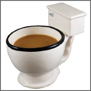Toilet 12 oz Coffee Mug or Hilarious Novelty Candy Dish (Set of 2 