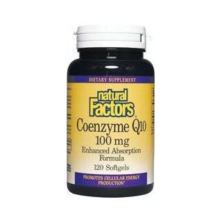 Natural Factors Coenzyme Q10 100mg Softgels, 60 Count Coenzyme Q10 100 