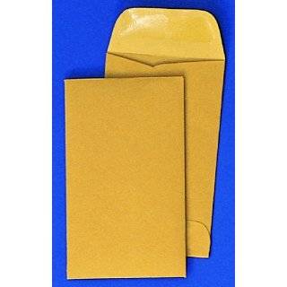 Quality Park Coin Envelopes, #3, 2.5 x 4.25 Inches, Kraft, Box of 250 