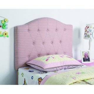 Bowdoin Twin Upholstered Headboard Finish Airy Pink Patterned