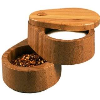  Paula Deen Signature Wood Round Salt Box, Natural Kitchen 
