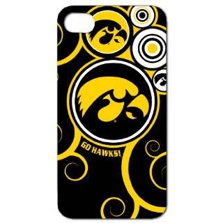 University of Iowa iPhone Hard Case #8   (Tiger Hawk Swirly)   Black 