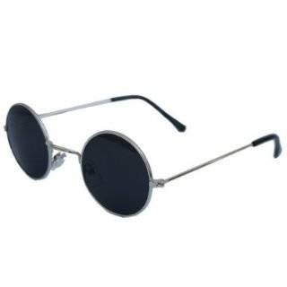   Beatles John Lennon Round Light Blue Lens Sunglasses 