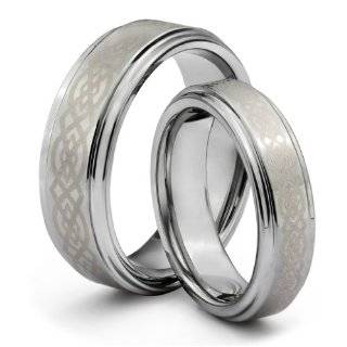  14K White Gold Semi mount Celtic Diamond Engagement Ring 