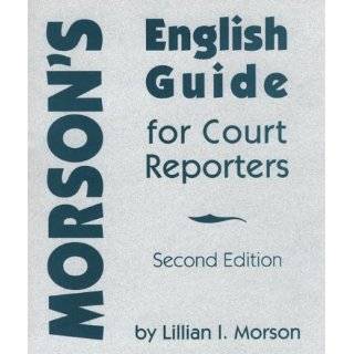 Morsons English Guide for Court Reporters
