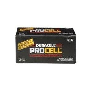 Duracell Procell PC1604 9V Alkaline 12 Batteries in Box