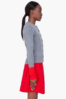 Marc By Marc Jacobs Grey Wool Cashmere Ariana Cardigan for women