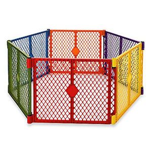 Portable Indoor Outdoor 6 Panel Safety Pet Dog Baby Toddler Play Gate Fence