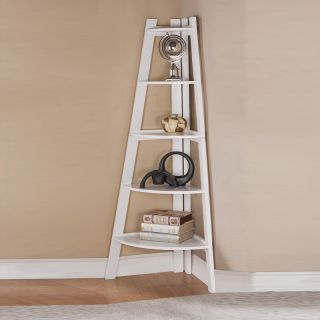 Redford White Corner Bookcase Bookcases