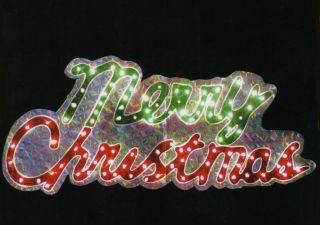 46" 100 Lights 2D Merry Christmas Sign Decoration New