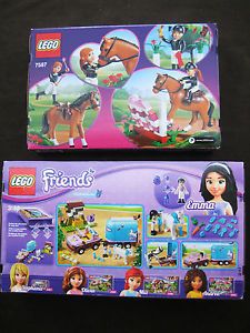 2 Lego Friends Emma's Horse Trailer 3186 Belville Horse Jumping 7587