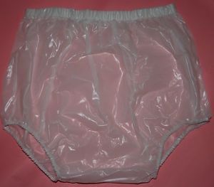 Adult Baby Plastic Pull on Pants PVC Incontinence